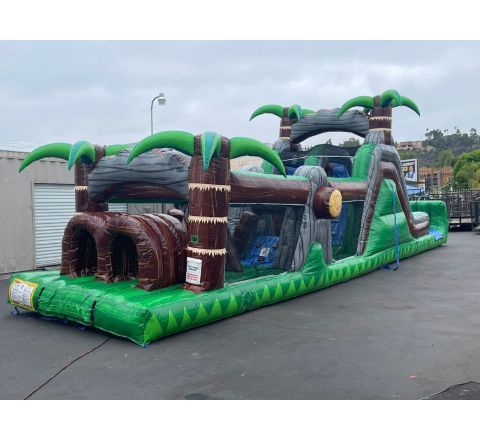 50 ft Dual lane Tropical obstacle (sku i528)