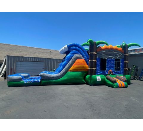 4 in 1 Tropical Tsunami Combo Waters Slide (sku W310)