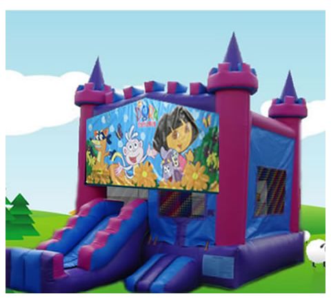 Dora Bounce House Combo Jumper 2 in 1 Rental in San Diego