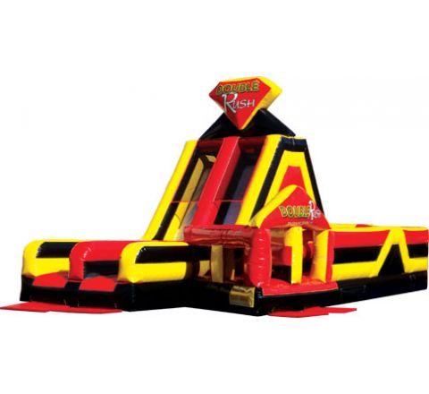 Double Rush Obstacle Jumper Rental Left Side Rental in San Diego