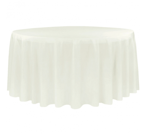 Tablecloth 120" Round - Ivory