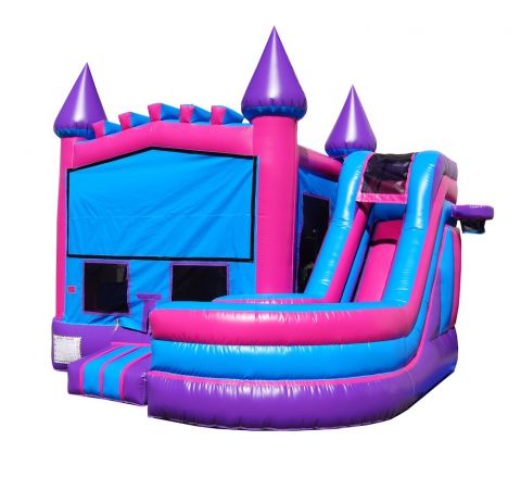 Pink Castle Combo Jumper Rental in San Diego
