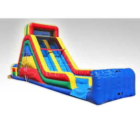 21 ft High Two Lane Dry Slide Jumper Rental in San Diego