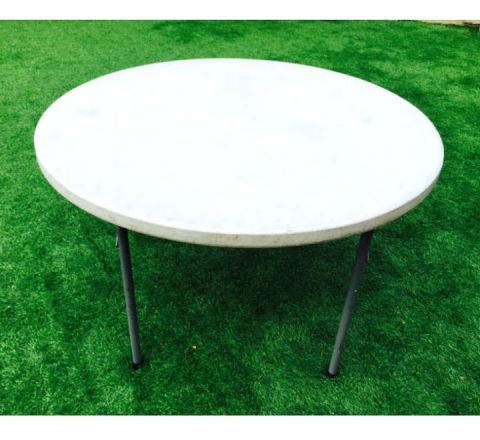 White Round Party Table Rental in San Diego